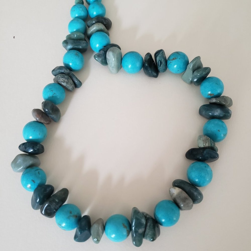OOAK Kriaytions Turtle Blue Stone Necklace NEW - Picture 6 of 8
